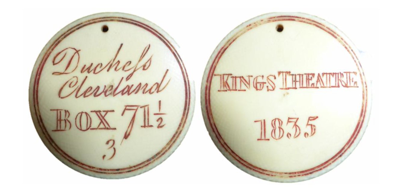 The Duchess of Cleveland’s Box Ticket